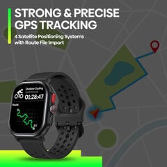 New Zeblaze Beyond 3 Pro Gps-Älykello 2,15" Amoled-Näyttö Sisäänrakennettu Gps Ja Reitti Tuonti Soita/Vastaanota Puheluita Älykello_Lava Black hinta ja tiedot | Älykellot | hobbyhall.fi