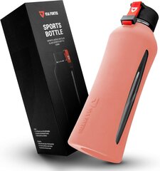 VIA FORTIS Lasinen juoma-astia 550 ml, vaaleanpunainen hinta ja tiedot | Via Fortis Urheilu ja vapaa-aika | hobbyhall.fi