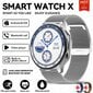 Uutta Varten Oppo Watch X Smart Watch Miesten Urheilu & Fitness Rannekoru 32 Gt Suuri Muisti Tws Kuulokkeet Musiikkisoitin Bt Call Smart Watch_Silver mesh belt hinta ja tiedot | Älykellot | hobbyhall.fi