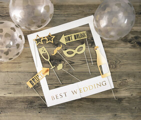 Selfiekehys Best Wedding 50 x 59,5 cm (1 laatikko / 50 kpl) hinta ja tiedot | Juhlakoristeet | hobbyhall.fi