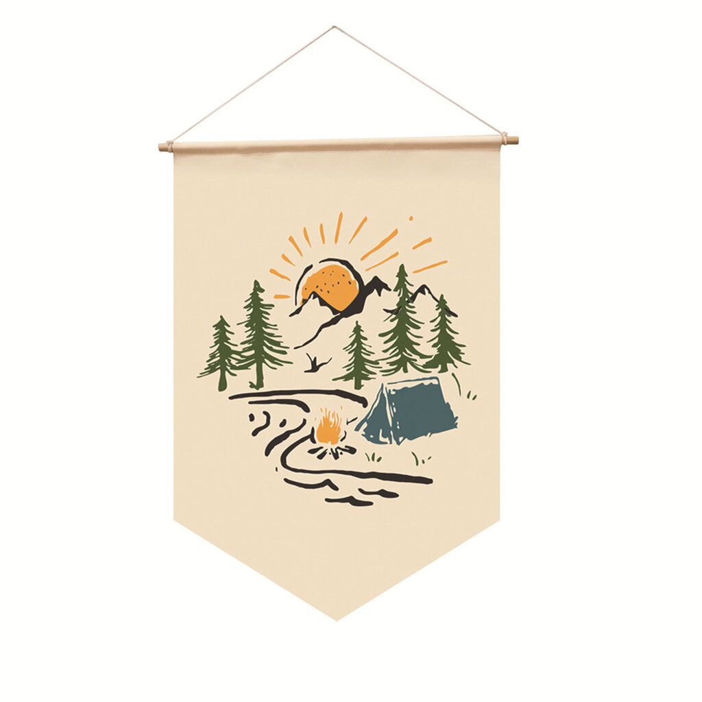 Camping Garden Flag Polyesteri, säänkestävät retkeilybannerit ulkopiknik-koristeluun 30x45cm/11,8x17,7 tuumaa LY022 DM WJGQ1511 hinta ja tiedot | Vuorikiipeilyvarusteet | hobbyhall.fi