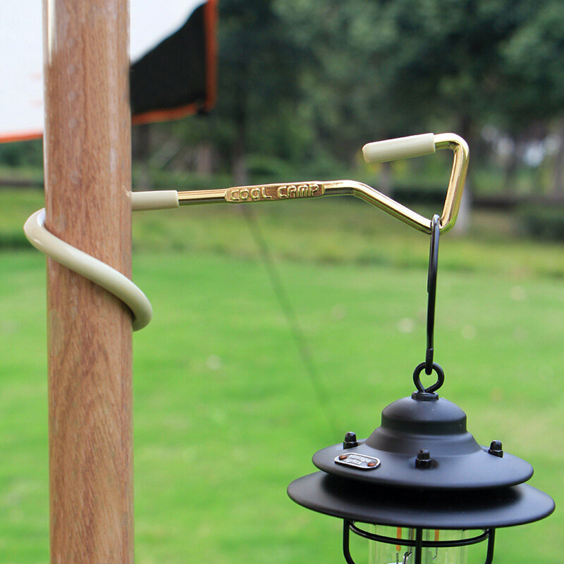 Camping Light Pole Mount Koukku ulkokatoksen teltan kiinnitysripustin Kannettava Graden Garage Patio 22mm Khaki hinta ja tiedot | Vuorikiipeilyvarusteet | hobbyhall.fi