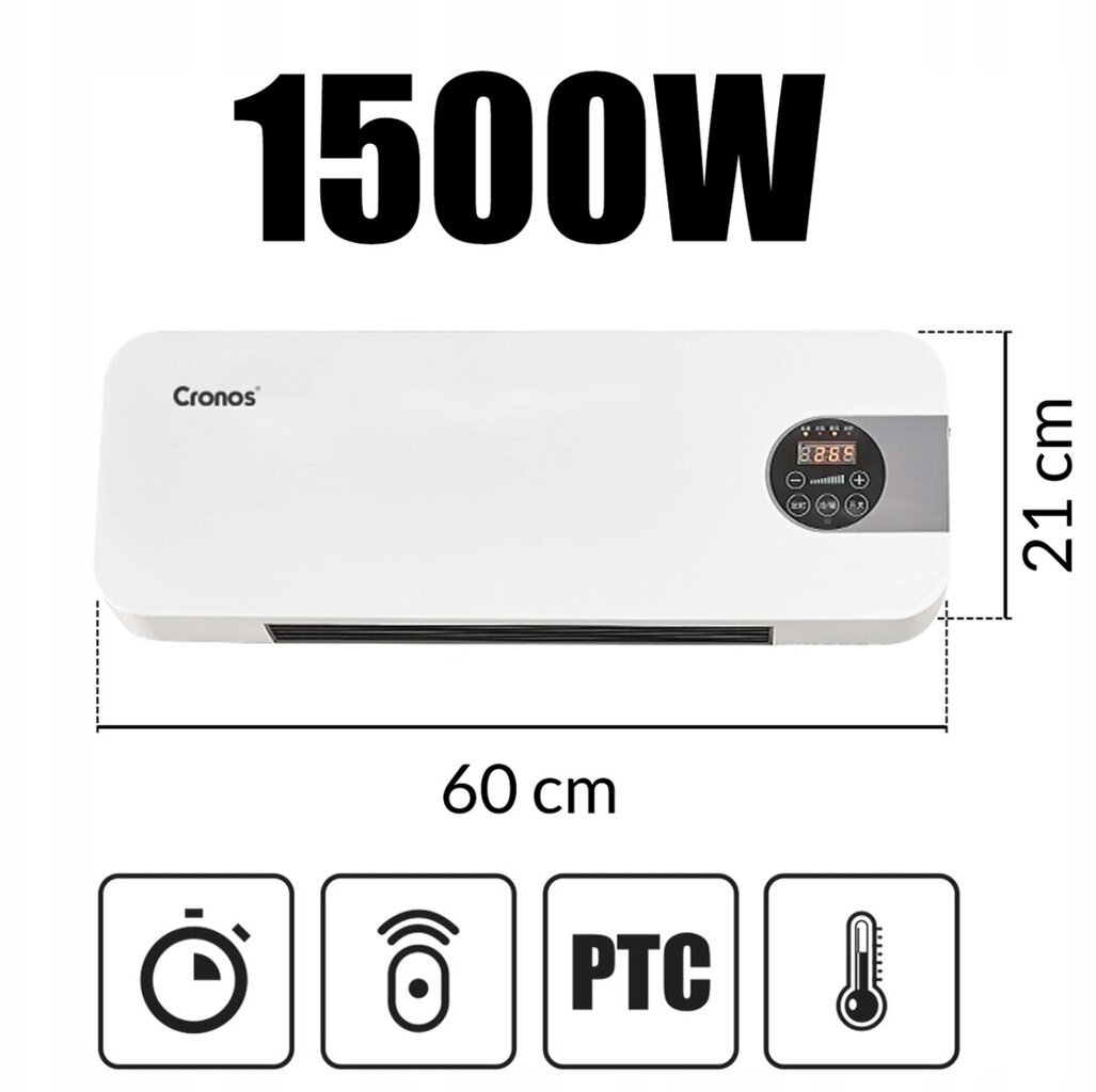 Lämmitin ThermoFlow, 1500W hinta ja tiedot | Lämmittimet | hobbyhall.fi