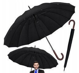 Miesten sateenvarjo UrbanBrolly, musta hinta ja tiedot | Miesten sateenvarjot | hobbyhall.fi