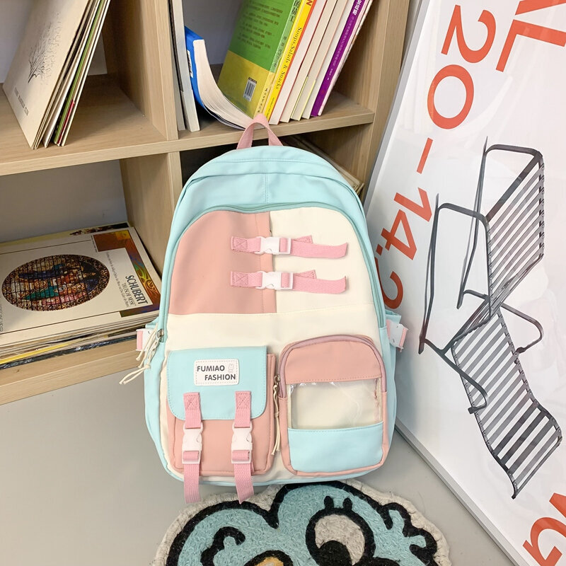 reppu vihreäEi sinistä ankkaa-Muoti Tytöt Vedenpitävä Kirjalaukku Naisten Kannettava Mochila Student Kawaii Olkalaukku Reppu Teinien Koululaukku Söpö matkareppu hinta ja tiedot | Tietokonelaukut | hobbyhall.fi