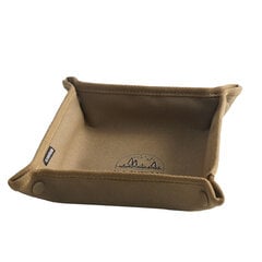 Camping Desktop Organizer Square Khaki Kokoontaittuva Kannettava Camping Sekalaiset laatikkoalusta ulkomatkoille M 25cm hinta ja tiedot | Makuupussit | hobbyhall.fi