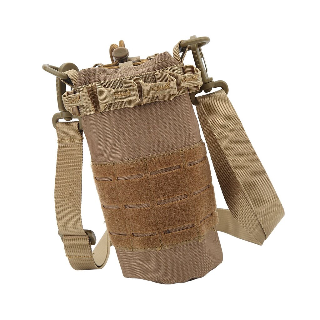 Outdoor Molle-vesipullon pidike Kannettava naamiointipullon kansi Pyöräily vyötärölle riippuva pullolaukku Khaki hinta ja tiedot | Makuupussit | hobbyhall.fi