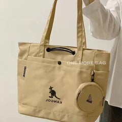 WhiteMax pituus<50cm-Naisten Nylon Käsilaukut Olkalaukku Suuri Tilavuus Yksinkertaiset Käsilaukut Rento vedenpitävä kangas Shopper Beige koulukangol laukku hinta ja tiedot | Tietokonelaukut | hobbyhall.fi