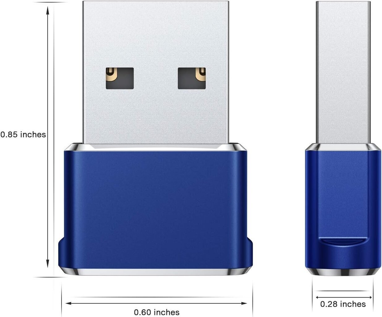 USB-USB C -sovitin 2 pakkaus, tyypin C naaras-uroslaturimuunnin Apple Watch Ultra iWatch 7 8 SE: lle, iPhone 15 14 13 12 Plus Pro Maxille, AirPods, iPad Air 4 5 mini 6, Samsung Galaxy S21 S22 hinta ja tiedot | Adapterit | hobbyhall.fi