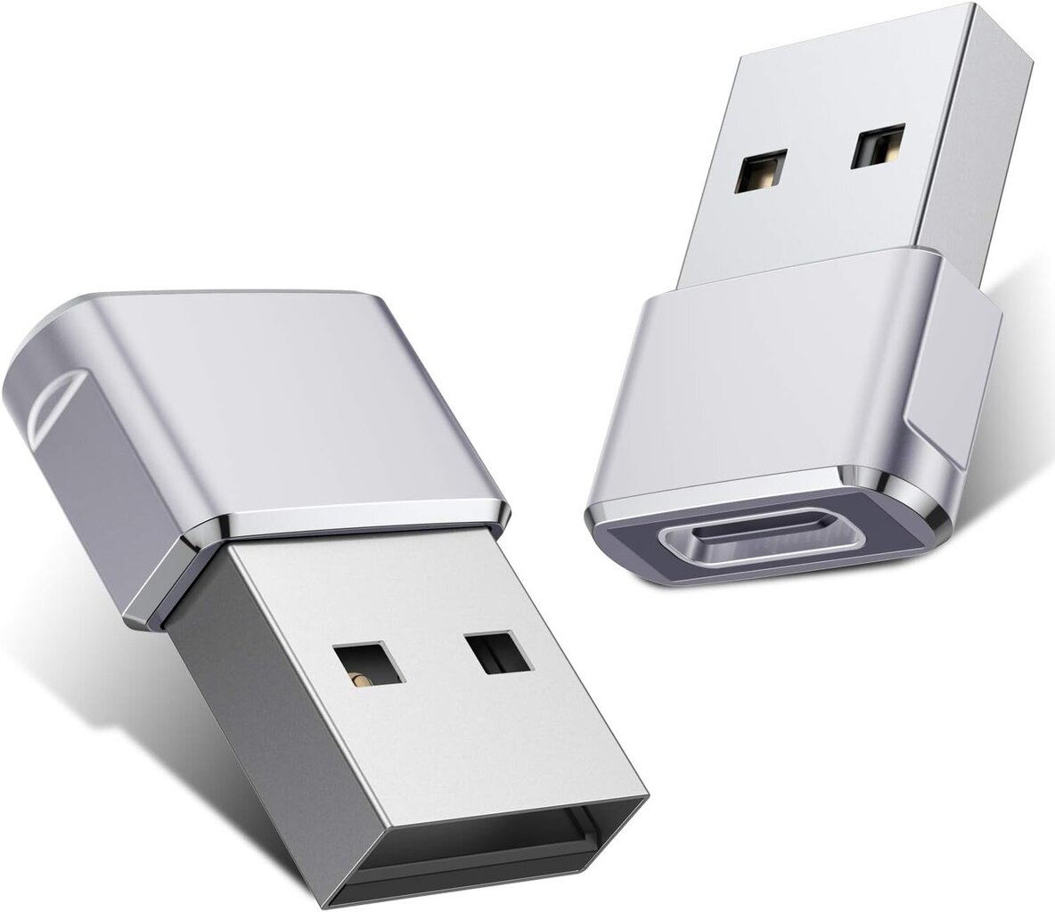 USB-USB C -sovitin 2 pakkaus, tyyppi C naaras-uros-OTG-muunnin Apple Watch Ultra iWatch 7 8 SE: lle, iPhone 16 15 14 13 12 11 Plus Pro Max, AirPods, iPad Air 4 5 mini 6, Galaxy S24 S23 S22 hinta ja tiedot | Adapterit | hobbyhall.fi