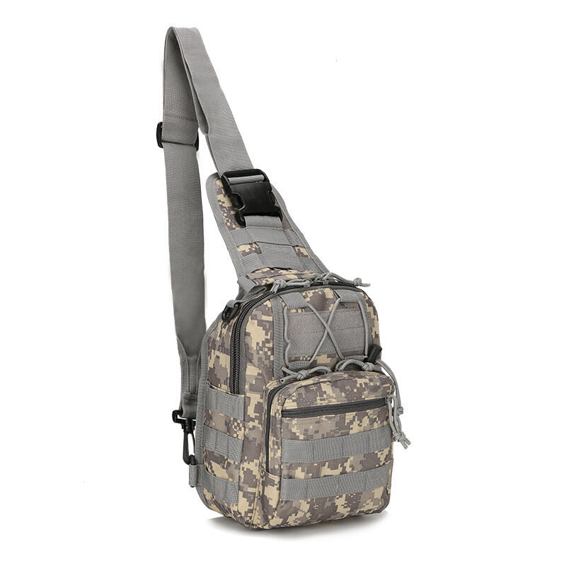 C-Crossbody Bag Military Waterproof Tactical Olkalaukku Pieni Rintalaukku Miesten Ulkourheilu Pyöräily Naamiointi Käsilaukku hinta ja tiedot | Tietokonelaukut | hobbyhall.fi