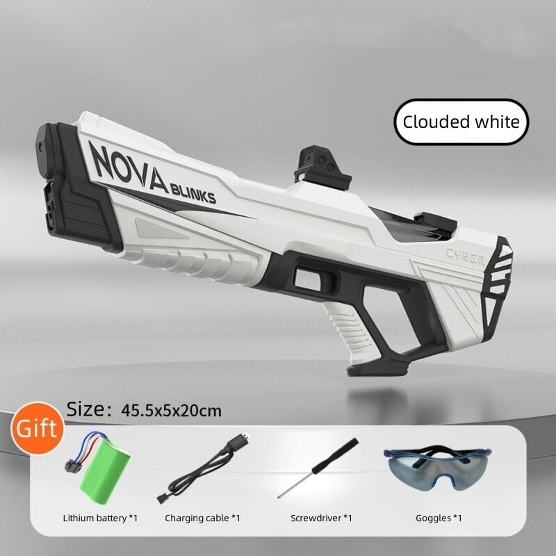 WHITE-Electric Water Gun Beach Sand Lelut automaattinen veden imeytyminen suuri kapasiteetti ulkotaistelu kesä vesitaistelu lasten lelut hinta ja tiedot | Hiekkalelut ja rantalelut | hobbyhall.fi