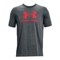 Miesten T-paita Under Armour Sportstyle Logo Tee 1329590013, harmaa. hinta ja tiedot | Miesten T-paidat | hobbyhall.fi