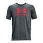 Miesten T-paita Under Armour Sportstyle Logo Tee 1329590013, harmaa. hinta ja tiedot | Miesten T-paidat | hobbyhall.fi