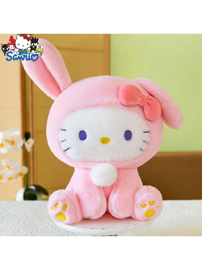 Sanrio Hello Kitty Pehmo Rabbit Transformation -nukke, täytetty kissatyyny, joululahja - monivärinen hinta ja tiedot | Pehmolelut | hobbyhall.fi