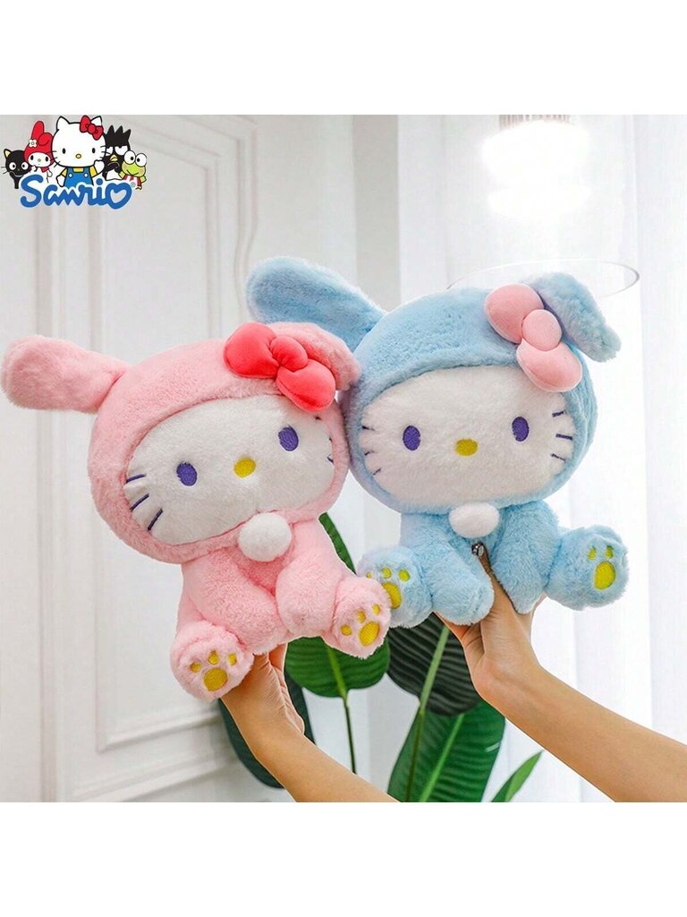 Sanrio Hello Kitty Pehmo Rabbit Transformation -nukke, täytetty kissatyyny, joululahja - monivärinen hinta ja tiedot | Pehmolelut | hobbyhall.fi