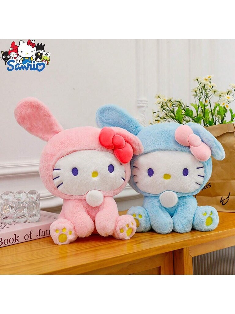 Sanrio Hello Kitty Pehmo Rabbit Transformation -nukke, täytetty kissatyyny, joululahja - monivärinen hinta ja tiedot | Pehmolelut | hobbyhall.fi