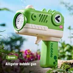 Vihreä-Lapset Eläimet Bubble Gun Automaattiset Kuplat Kone Saippuapuhallin Muoto Söpöt Pomperot Ulkolelut Lapsille LahjatKuplapuhalluslelut hinta ja tiedot | Hiekkalelut ja rantalelut | hobbyhall.fi