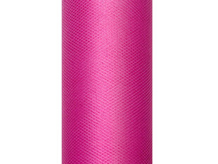 Sileä tylli rullassa Fuksia, pinkki, 0,15x9 m, 1 kpl/9 m hinta ja tiedot | Juhlakoristeet | hobbyhall.fi