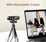 4K Webcam 1080P Mini Kamera 2K Full HD Webkamera Mikrofonilla 30fps USB Web Cam Automaattinen Focus PC Kannettava Video hinta ja tiedot | Web-kamerat | hobbyhall.fi