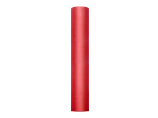 Sileä tyllirulla, punainen, 0,3x9 m, 1 laatikko / 45 kpl (1 kpl / 9 m) hinta ja tiedot | Juhlakoristeet | hobbyhall.fi