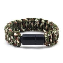 Edc Outdoor Survival Rannekoru Camping Emergency Paracord -työkalusarjat USB-datakaapeli iPhonelle hinta ja tiedot | Puhelimen kuoret ja kotelot | hobbyhall.fi