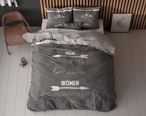 Vuodevaatteet setti Women Always Right, 200x220cm, Sleeptime, 3 osaa hinta ja tiedot | Pussilakanat ja tyynyliinat | hobbyhall.fi