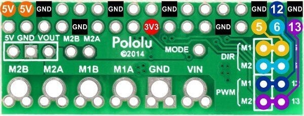 DRV8835 kaksikanavainen 11V/1.2A moottoriohjain Raspberry Pi -lisäosa hinta ja tiedot | Mikrokontrollerit | hobbyhall.fi