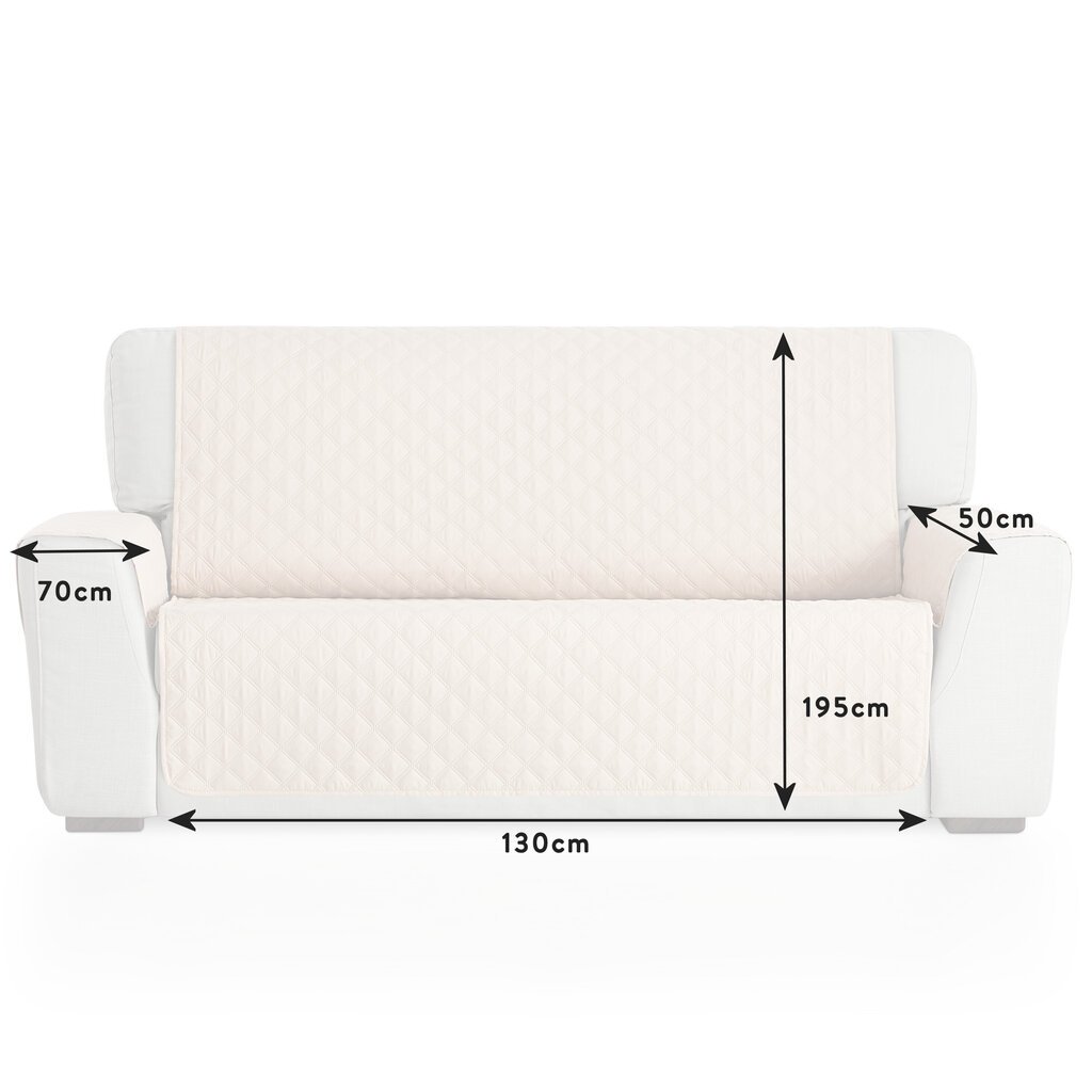 Belmarti Teflon vedenpitävä sohvapäällinen 130 x 195 cm, beige hinta ja tiedot | Huonekalujen päälliset | hobbyhall.fi