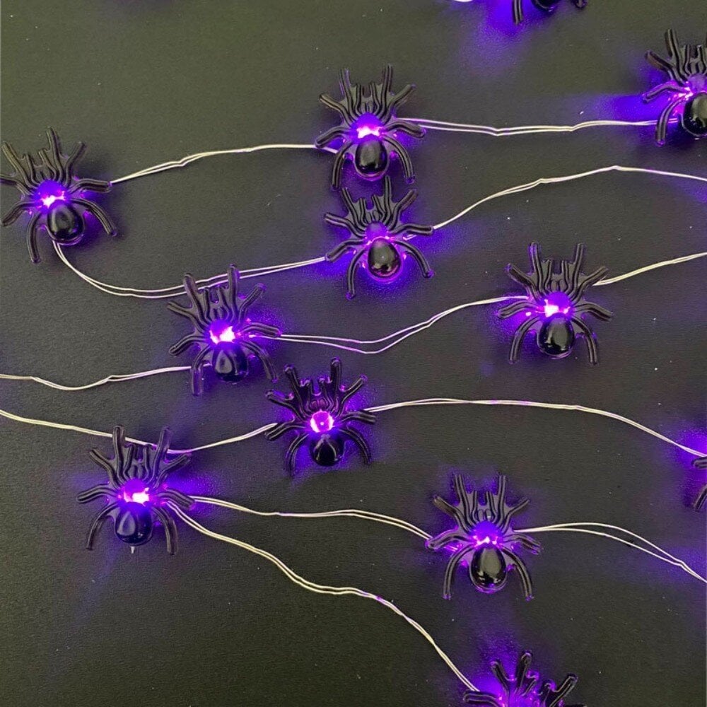 Jouluvalot Halloween Merkkijono Valonauha Musta HäMäHäKki Style 3 Metriä 30 Valoa 8 Valaistustilaa KaukosääDin Violetti hinta ja tiedot | LED-valonauhat | hobbyhall.fi