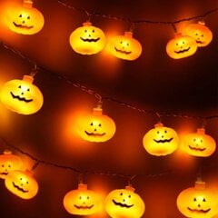 Jouluvalot Halloween Merkkijono Valonauha Muovi Kurpitsan Muotoinen 3 Metriä 20 Valoa Kaksi Valotehostetta hinta ja tiedot | LED-valonauhat | hobbyhall.fi