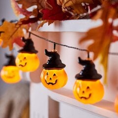 Jouluvalot Halloween Merkkijono Valonauha Musta Hattu Kurpitsan Muotoinen 3 Metriä 20 Valoa Kaksi Valotehostetta hinta ja tiedot | LED-valonauhat | hobbyhall.fi