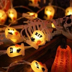 Jouluvalot Halloween Valonauhat Valonauhat Hautakiven Muoto 3 Metriä 20 Valoa LäMmin Valo Kaksi Valotehostetta hinta ja tiedot | LED-valonauhat | hobbyhall.fi