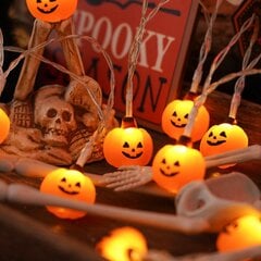 Jouluvalot Halloween Merkkijono Valonauha Kurpitsan Muotoinen 3 Metriä 20 Valoa LäMmin Valo Kaksi Valotehostetta hinta ja tiedot | LED-valonauhat | hobbyhall.fi