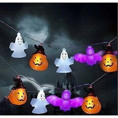 Jouluvalot Halloween Merkkijono Valonauha Kurpitsa Lepakko Sekamuoto 3 Metriä 20 Valoa LäMmin Valo Kaksi Valotehoste hinta ja tiedot | LED-valonauhat | hobbyhall.fi