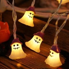 Jouluvalot Halloween Merkkijono Valonauha Haamumuoto 3 Metriä 20 Valoa LäMmin Valo Kaksi Valotehostetta hinta ja tiedot | LED-valonauhat | hobbyhall.fi