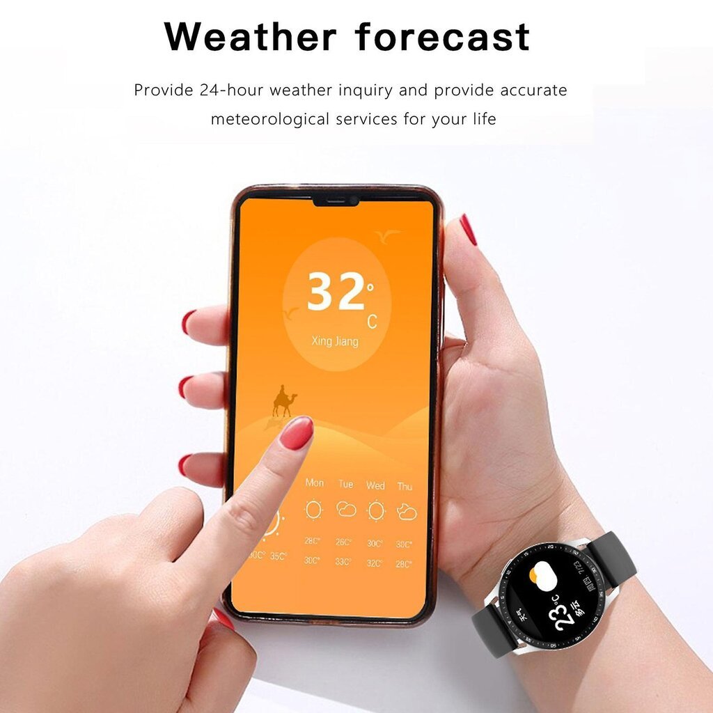 Upouusi, 2 in 1 Smart Watch TWS Bluetooth -kuulokkeilla Fitness Tracker IOS Androidille, 50 % tarjous hinta ja tiedot | Älykellot | hobbyhall.fi