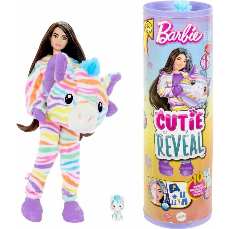 Barbie Cutie Reveal Zebra hinta ja tiedot | Tyttöjen lelut | hobbyhall.fi