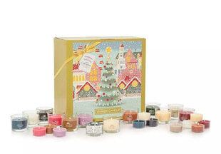 Yankee Candle joulukalenteri Passport to The Holidays, 24 kpl hinta ja tiedot | Kynttilät ja kynttilänjalat | hobbyhall.fi