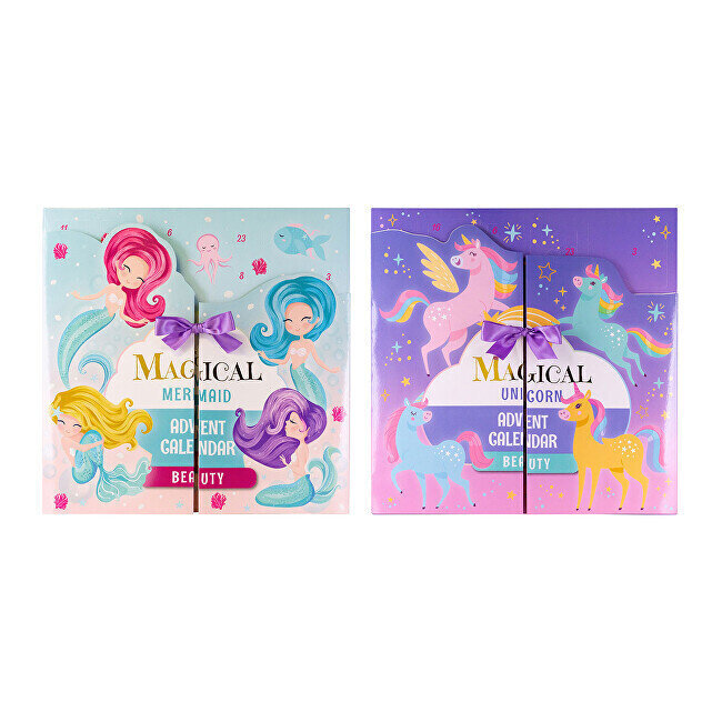 Joulukalenteri Magical Unicorn & Mermaid hinta ja tiedot | Tyttöjen lelut | hobbyhall.fi