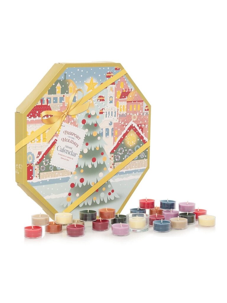 Yankee Candle joulukalenteri Passport To The Holidays, 24 kpl hinta ja tiedot | Kynttilät ja kynttilänjalat | hobbyhall.fi