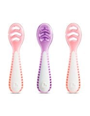 Vauvan lusikat Munchkin Gentle Dip, Pink/Purple, 4+ kk, 3 kpl hinta ja tiedot | Vauvan ja lasten astiat | hobbyhall.fi