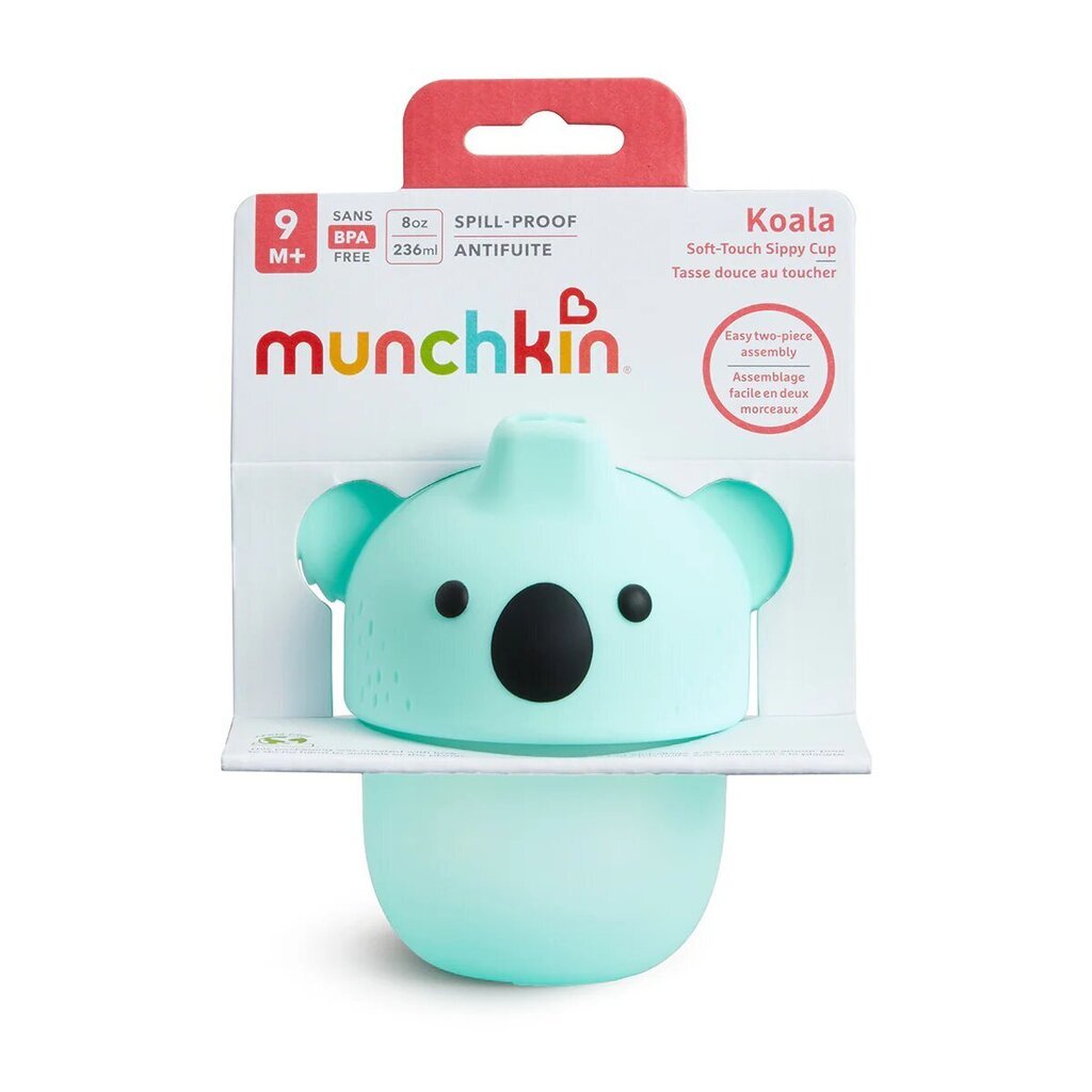 Mokomoji juomapullo nokalla Munchkin Koala, 9+ kk, 237 ml hinta ja tiedot | Tuttipullot ja tarvikkeet | hobbyhall.fi