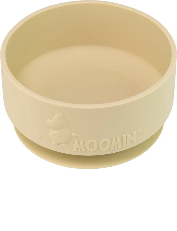 Silikoninen kulho Moomin, latte beige, 4+ kk hinta ja tiedot | Vauvan ja lasten astiat | hobbyhall.fi