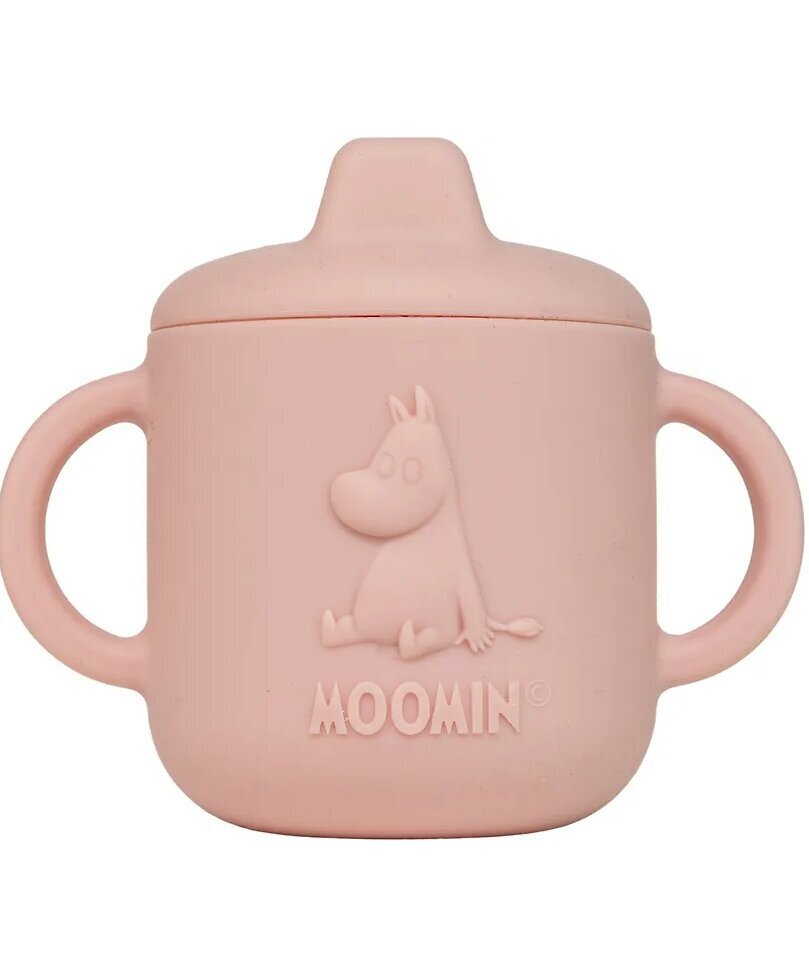 Silikoninen muki nokalla Moonin, rosehip pink, 4+ kk, 150 ml hinta ja tiedot | Tuttipullot ja tarvikkeet | hobbyhall.fi