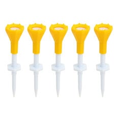 5 kpl Golf Rubber Tees Keltainen Smooth Surface Shoot Better Scores Golf Tees Kit golfharjoitteluun hinta ja tiedot | Golf | hobbyhall.fi