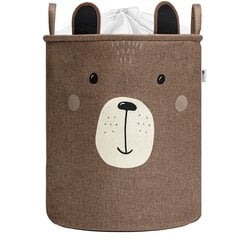 Sipo Premium lelukori Bear XB05, 40x40x50 cm, ruskea hinta ja tiedot | Säilytyslaatikot ja -korit | hobbyhall.fi