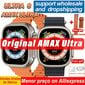 Amax Ultra 2023 Series 8 Smart Watch 2,05 tuuman 49 mm Nfc Bluetooth Call Sport Rannekoru Langaton lataus Naisten Miesten Älykello hinta ja tiedot | Älykellot | hobbyhall.fi