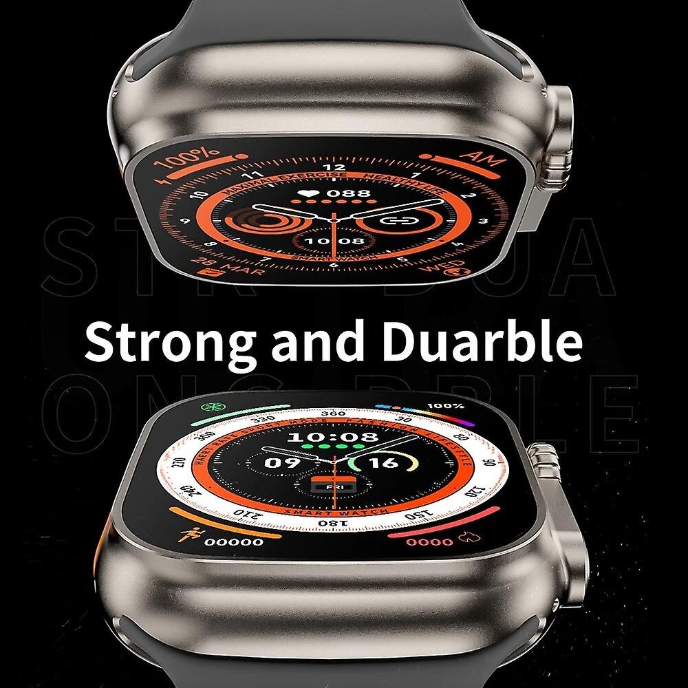 49mm älykello Apple Smart Watch Ultra Series 8 Miesten Naisten Kellot Nfc GPS Track Lämpömittari Bluetoothpuhelu Vedenpitävä Urheilu hinta ja tiedot | Älykellot | hobbyhall.fi