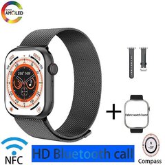 2023 miesten älykello Ip68 vedenpitävä Nfc Bluetooth Call Smartwatch Series 9 Amoled Räjähdyssuojattu näyttö Naisten älykello hinta ja tiedot | Älykellot | hobbyhall.fi